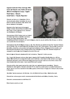 A preview of a PDF biography for Jumeau, Clément Marc